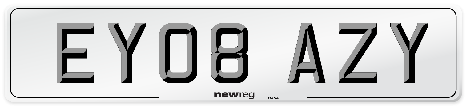 EY08 AZY Number Plate from New Reg